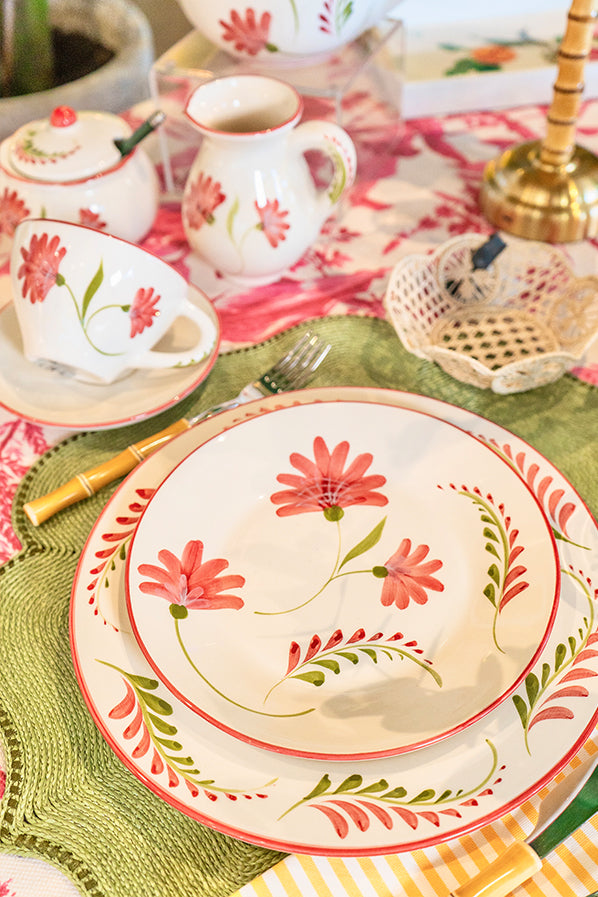 Set 4 Platos postre Rosé