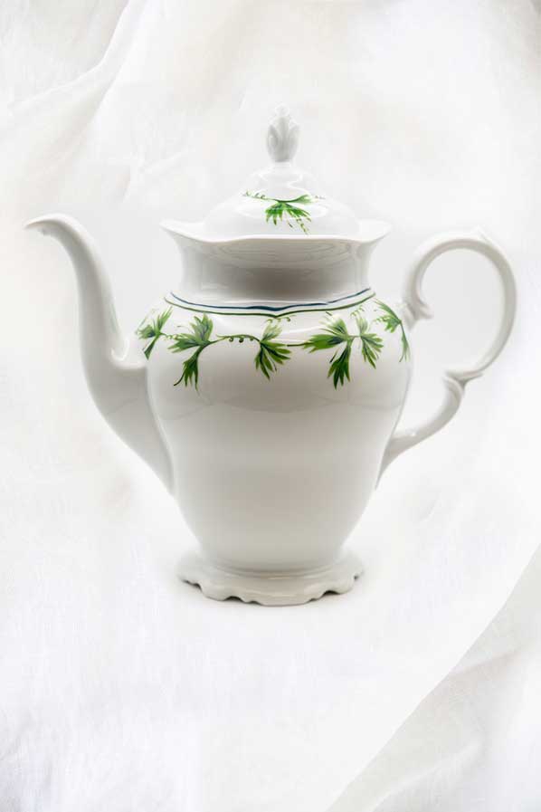 Cafetera Hojas Verdes