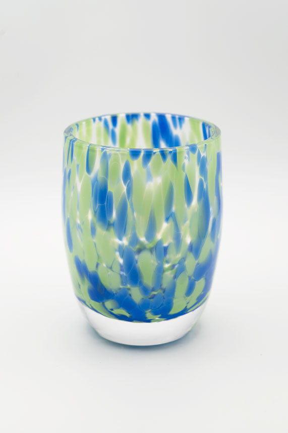 VASO MOTAS AGUAMARINA