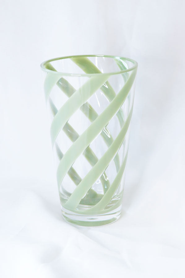 Vaso alto Espiral Verde