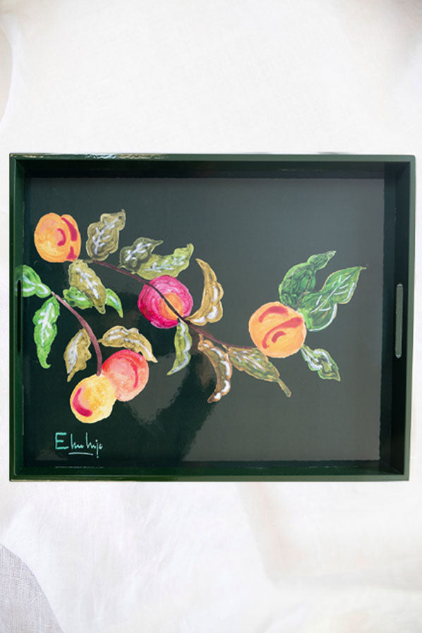 BANDEJA LACADA MELOCOTONES