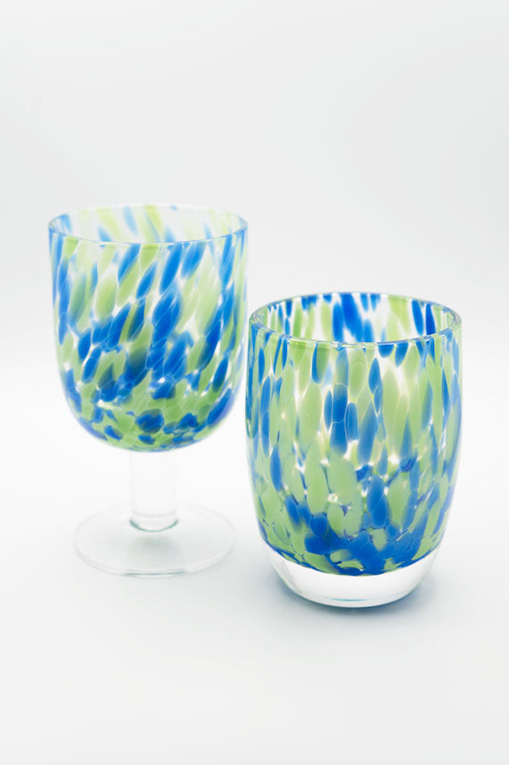 VASO MOTAS AGUAMARINA