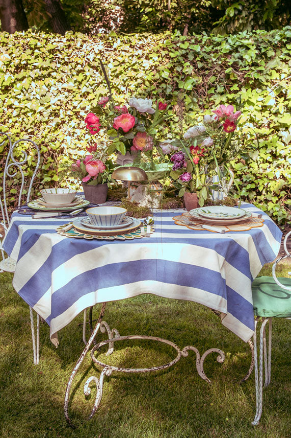 MANTEL RAYAS AZULES