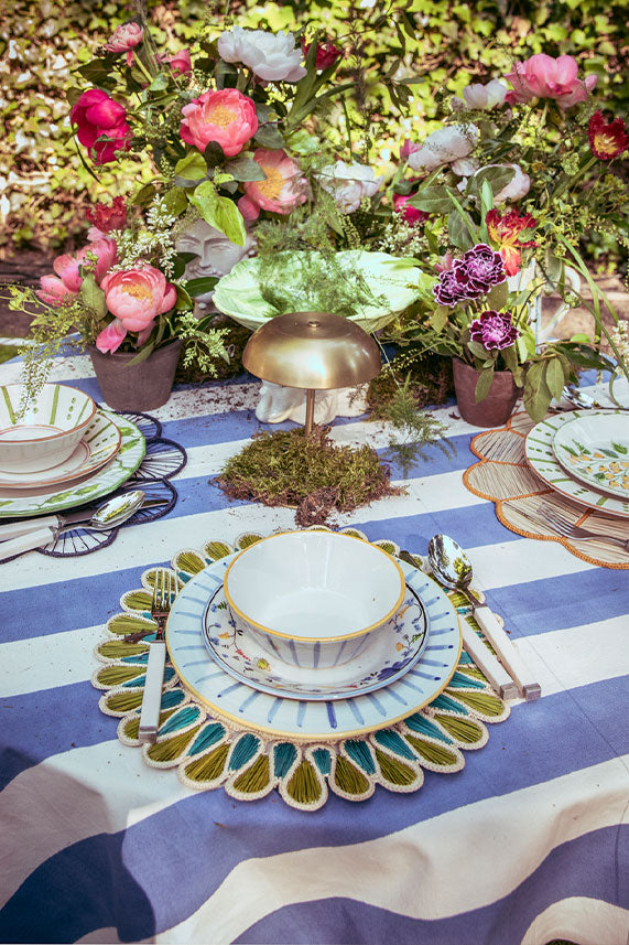MANTEL RAYAS AZULES