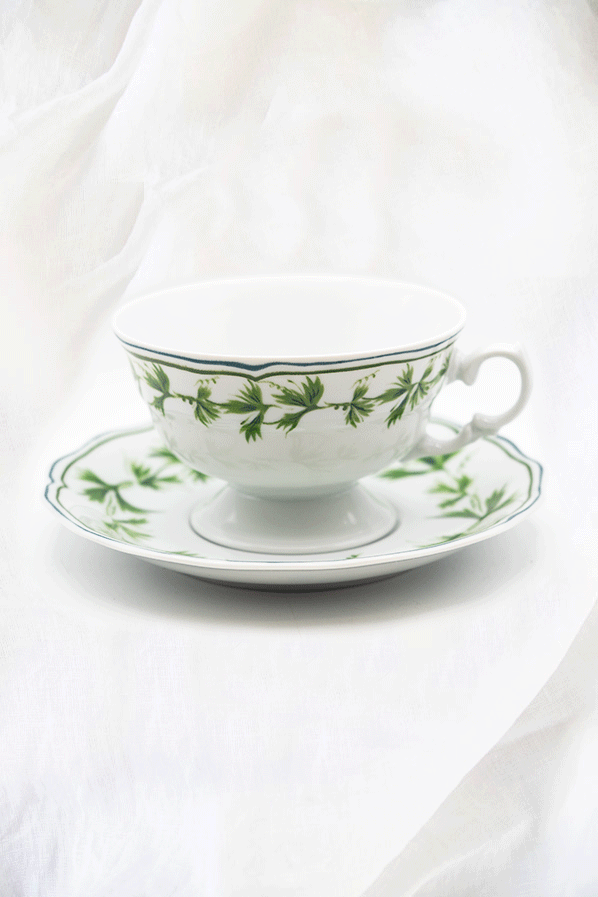 Taza de té Hojas Verdes