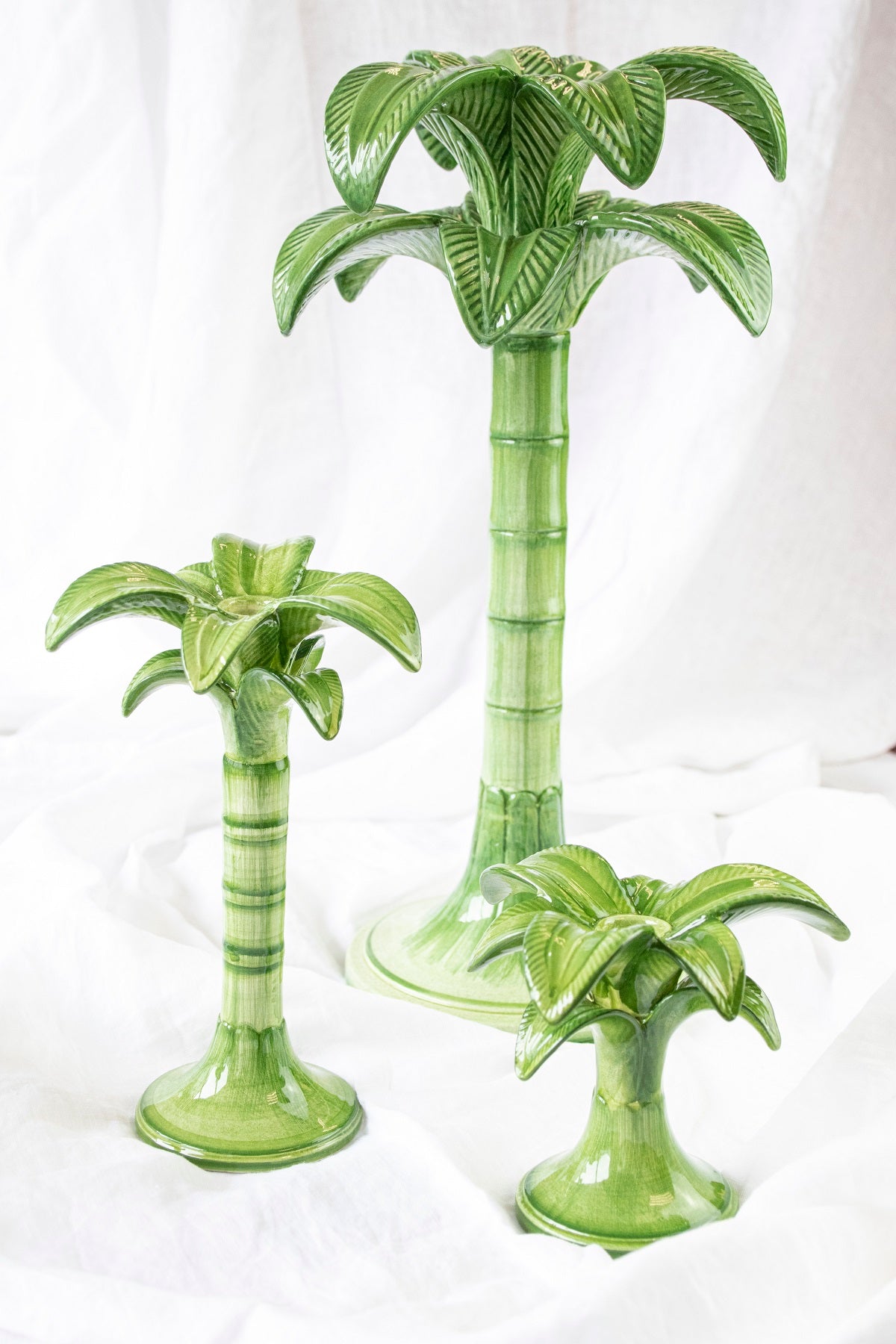 Candelabro palmera 25cm