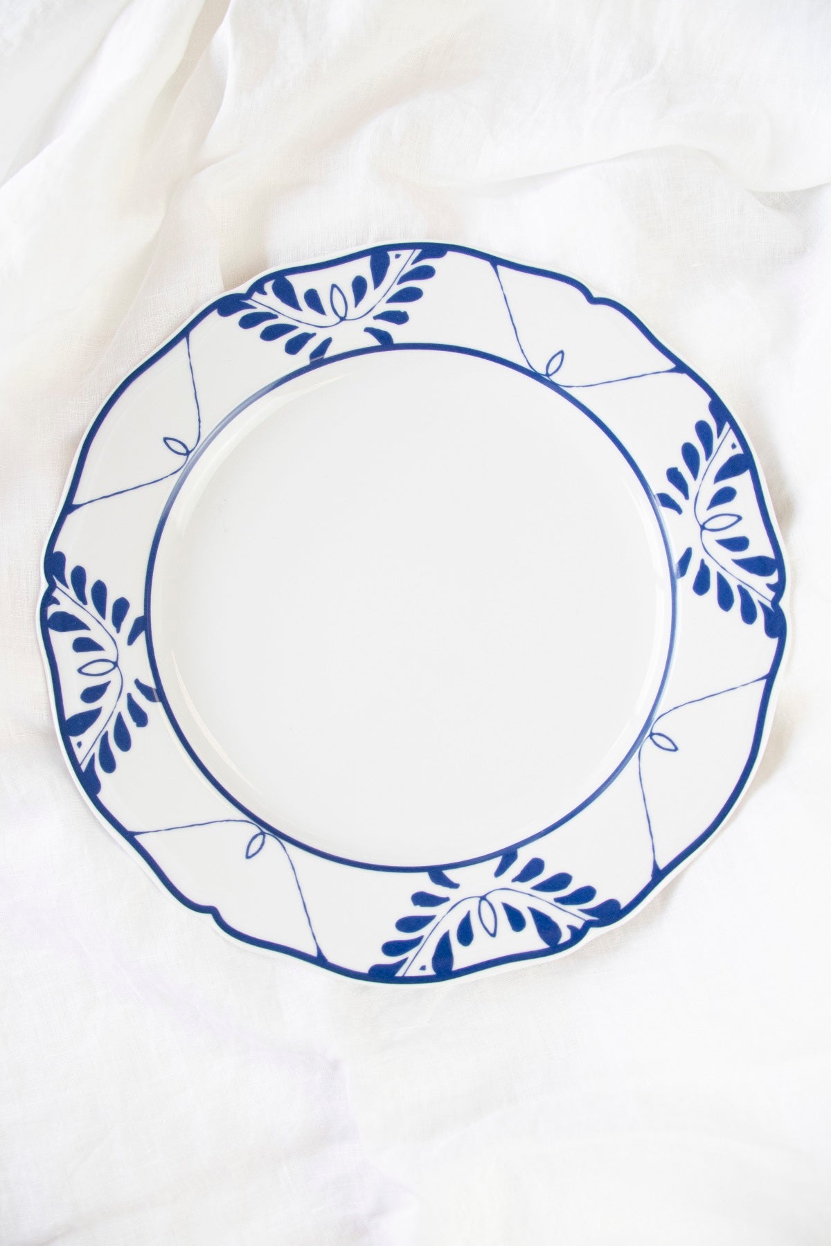 Set 4 platos llanos blue