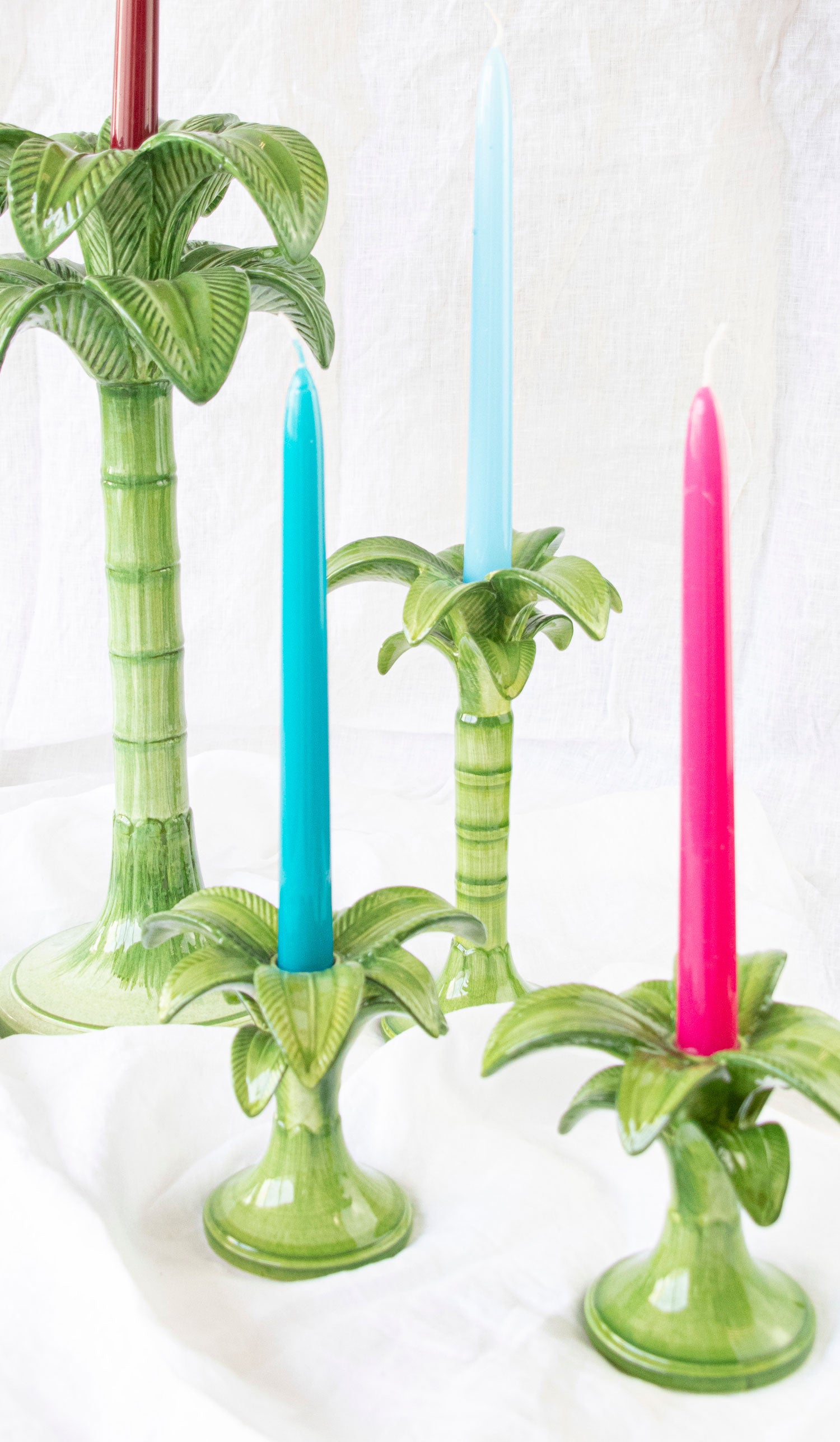 VELAS COLORES 25 CM ALTURA