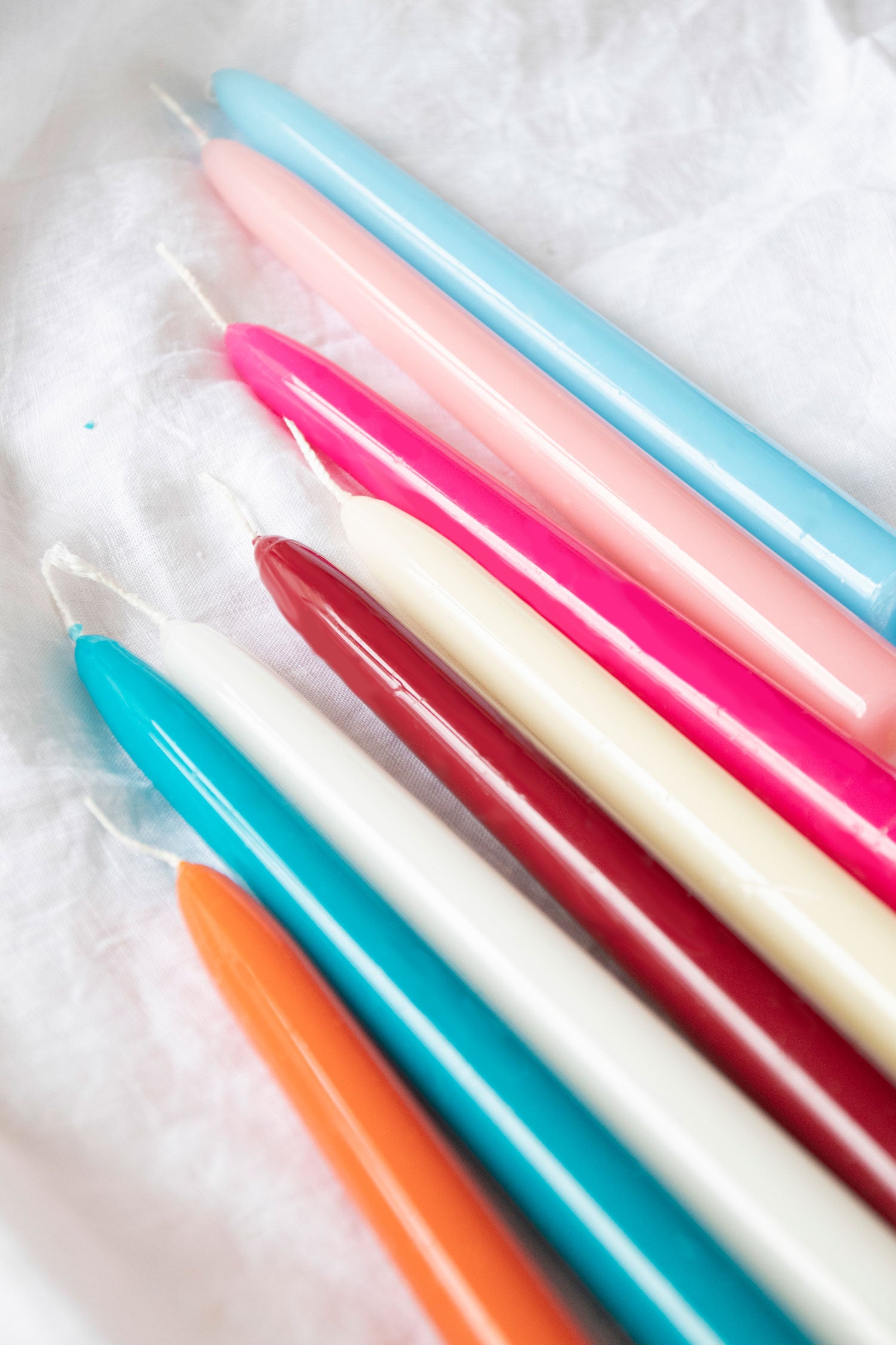 VELAS COLORES 25 CM ALTURA